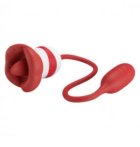 Pretty Love - Aliyah Tongue Licking Vibrator (Chargeable - Red)